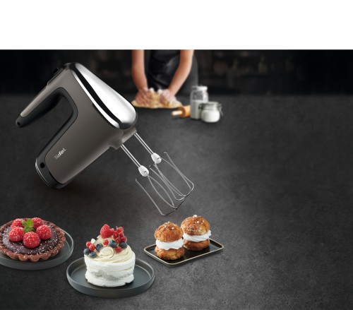 Tefal Powermix Silence Handmixer, Leistungsstarker 600-W-Motor, extrem leise, Ergonomischer offener Griff,