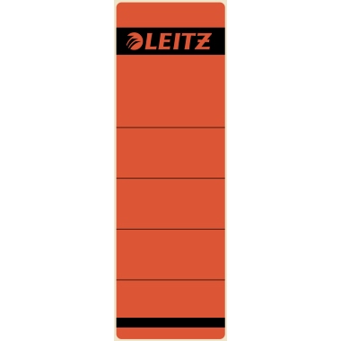 Leitz Ordnerrückenetikett breit/kurz 61,5 x 192 mm (B x H) ohne Griffloch rot