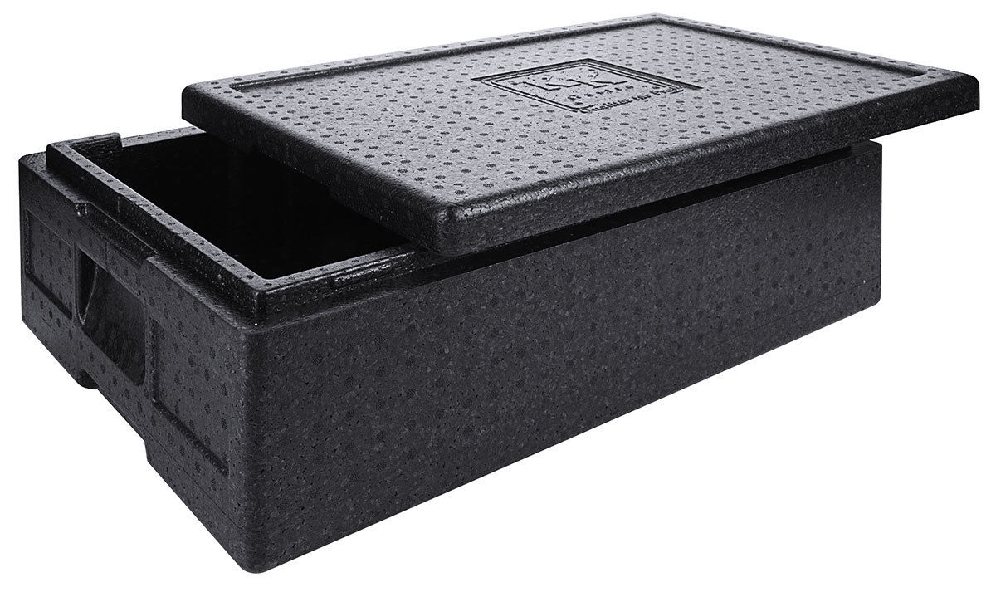 Thermobox GN 1/1, Außenmaß. 600 x 400 x 330 mm, Innenmaß: 535 x 330 x 260 mm, 45 ltr., aus EPP