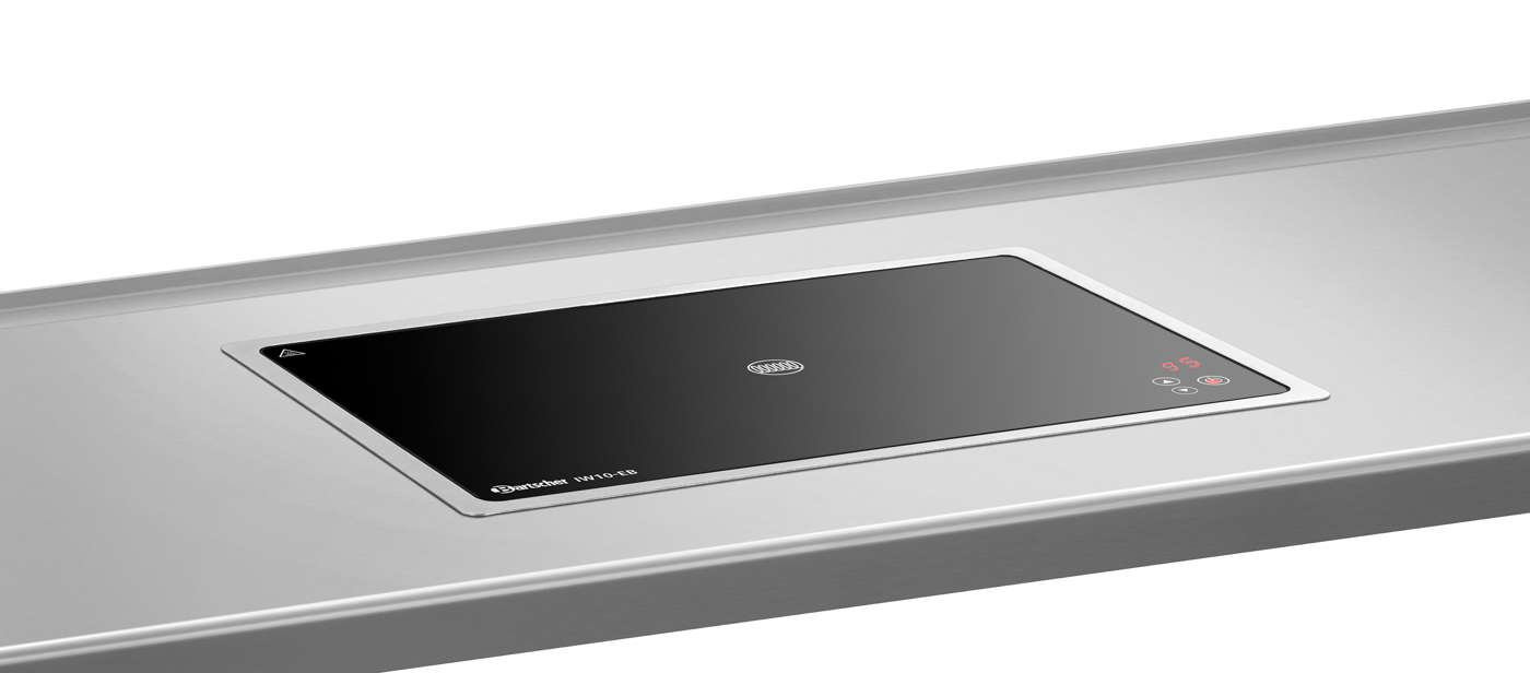 Bartscher Induktionswarmhalteplatte IW10-EB |Farbe: Schwarz ,Silber | Maße: 49 x 34,5 x 6,7 cm.Gewicht: 5,4 kg