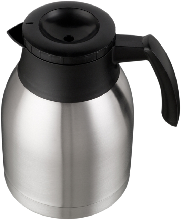 Bonamat Isolierkanne 2 Liter mit Spezialdeckel, aus Edelstahl