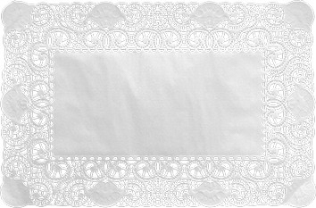 DUNI Deko-Spitzenpapier 20x30cm weiss 250 Stück