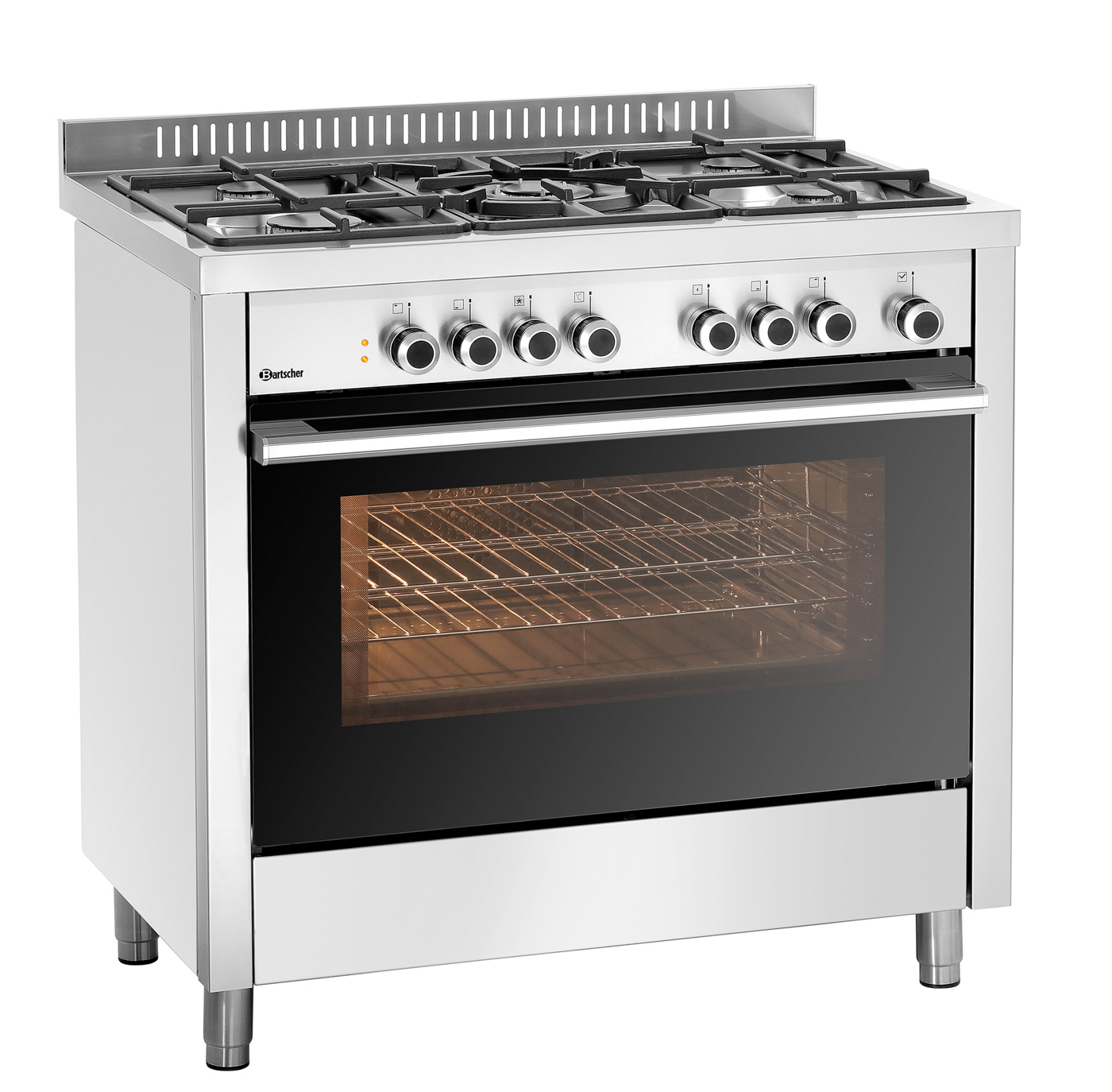 Bartscher Gasherd BGH 600-520 | Pilotflamme: Nein | Maße: 90 x 60 x 900 cm. Gewicht: 64 kg