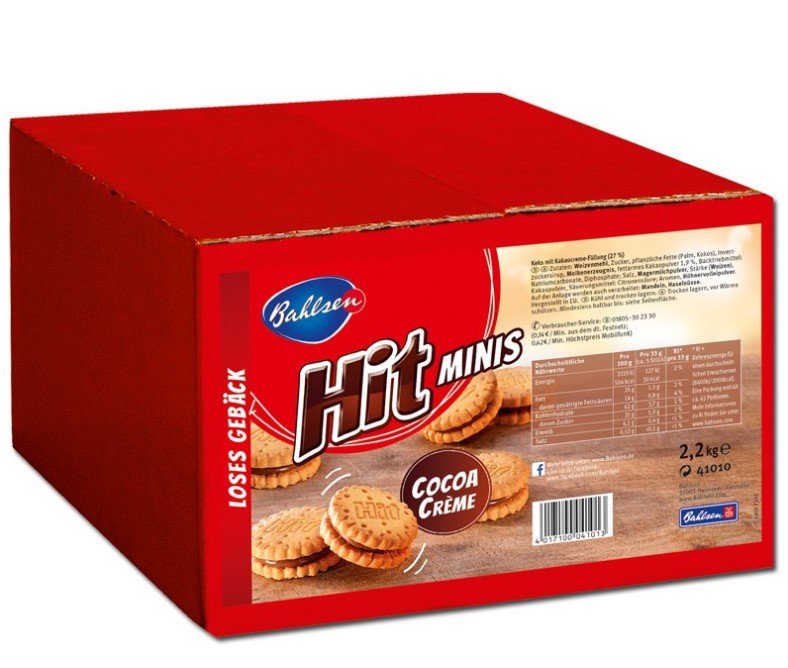 Bahlsen Hit Minis Inhalt ca. 338 Stück.