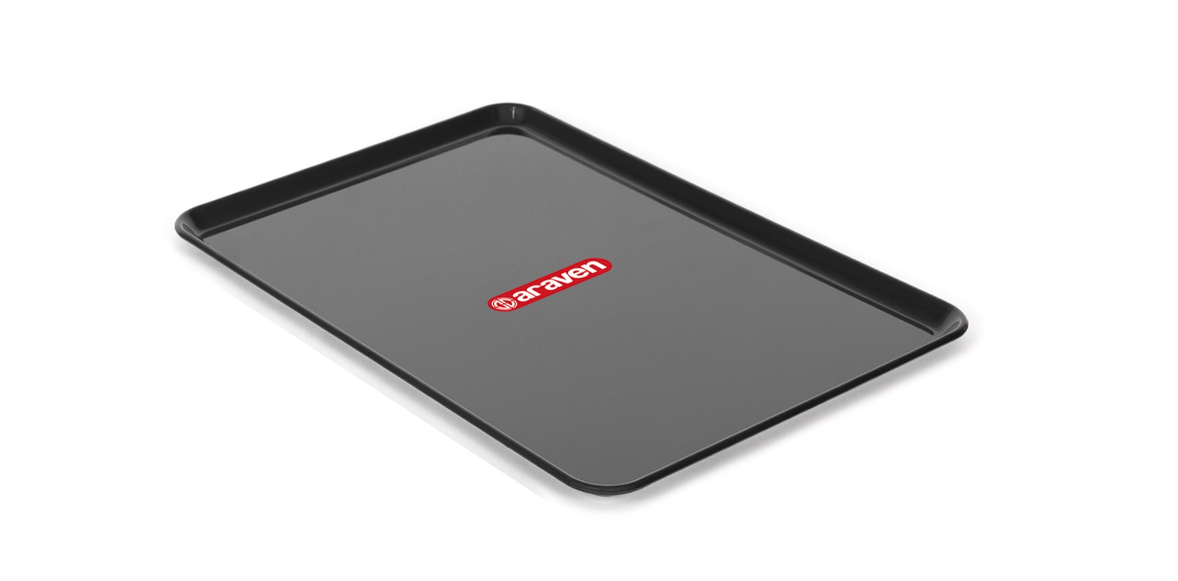 ARAVEN Tablett in flacher Ausführung, 280x190mm, schwarz