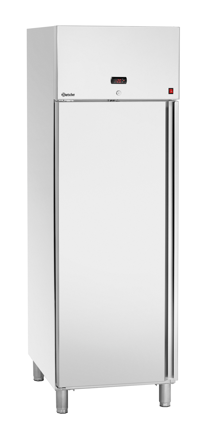 Bartscher Tiefkühlschrank 700 GN211 | Breite Zwischenablage: 530 mm | Maße: 65,5 x 85,5 x 2050 cm. Gewicht: 110,4 kg