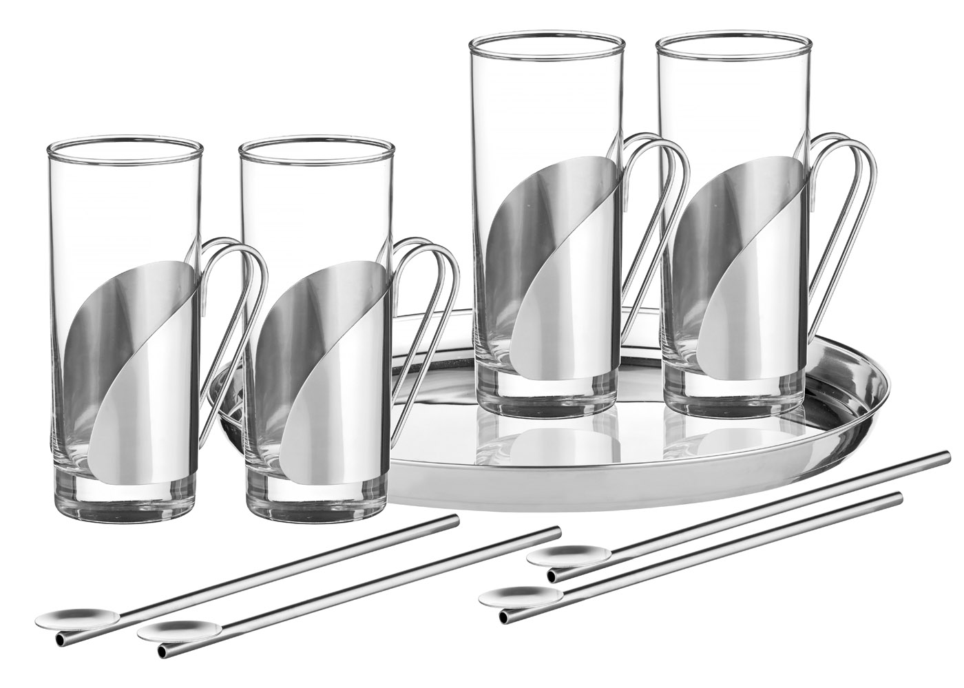 9-tlg. Irish Coffee Set GALWAY Edelstahl