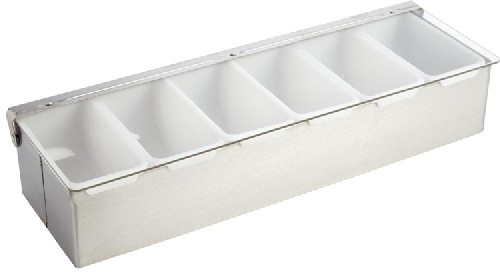 Bar Beilagenbehälter mit 6 herausnehmbaren Behältern