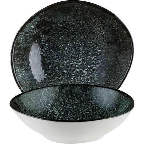 Cosmos Black Vago Schälchen 18 cm, 47 cl, aus Porzellan