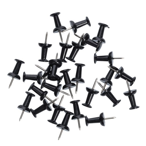 Push-Pins-Set, 25-tlg., schwarz.