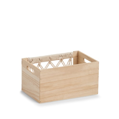 Aufbewahrungskiste "Boho", Holz. Länge: 300 mm. Breite: 200 mm. Höhe: 160 mm