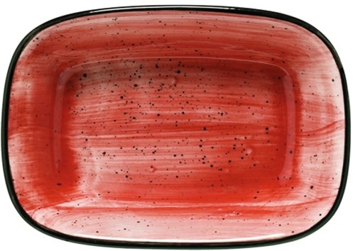 Aura Passion Gourmet Rechteckplatte tief 17 x 11,5cm * - Bonna Premium Porcelain