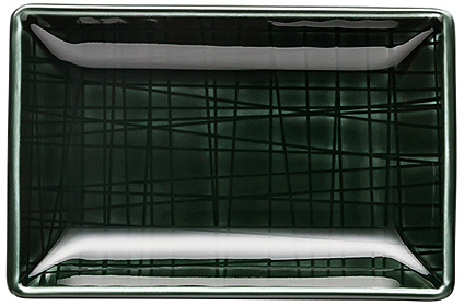 Mesh Colours Forest (Dunkelgrün) von Rosenthal, Schale 10x7 cm, aus Porzellan