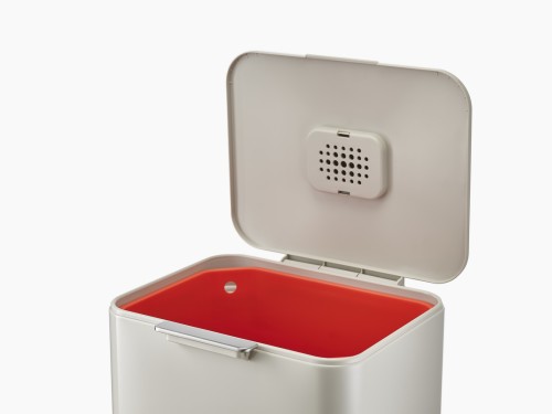 Joseph Joseph IntelligentWaste Totem Max 60 - Abfallbehälter mit separater Recycling-Einheit, inkl. Biomüll-Caddy, 60 Liter -