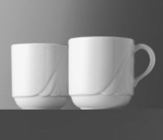 Kaffeebecher AMBIENTE (1 Stück), Inhalt 0,26 ltr., uni weiß, Eschenbach