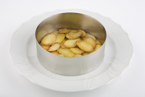 Schaumspeisering Ø 8 cm, H: 4,5 cm Edelstahl, mattiert, fugenlos spülmaschinengeeignet