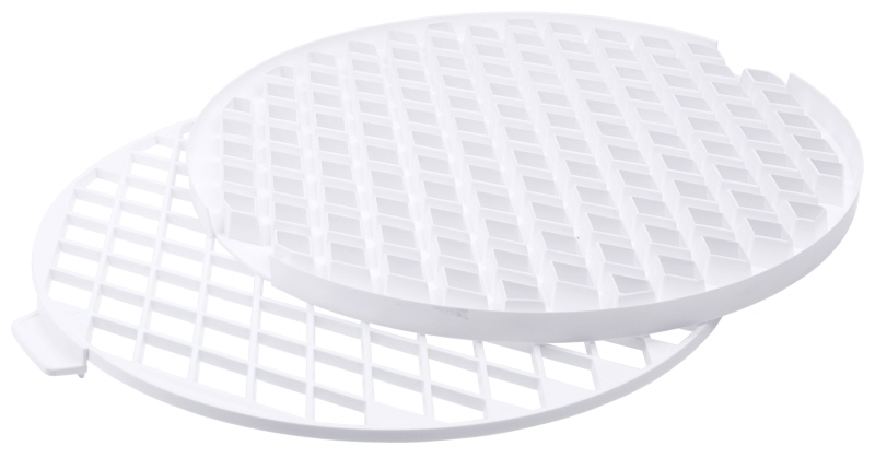 Gitterstanze, 2-teilig, weiß