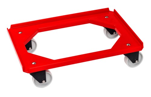 Kunststoffrollwagen - Maße: 61,5 x 41,5 x 17 cm - Gewicht: 3 kg - Belastungsgewicht: 225 kg