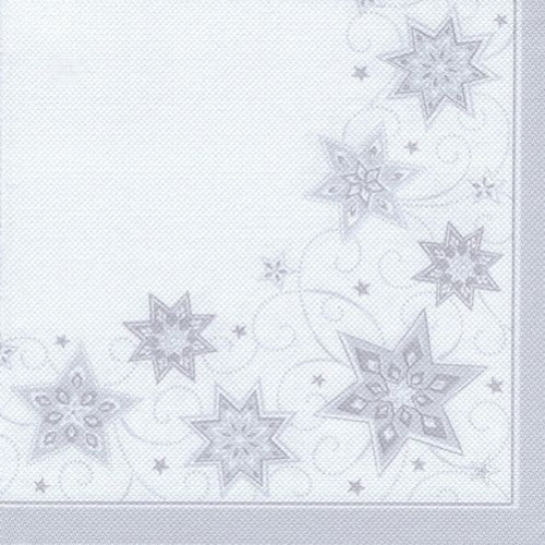 PAPSTAR 50 Servietten ROYAL Collection 1/4-Falz 48 cm x 48 cm weiss Just Stars