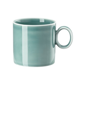 Thomas Becher mit Henkel Loft by Rosenthal Colour - Ice Blue aus Porzellan