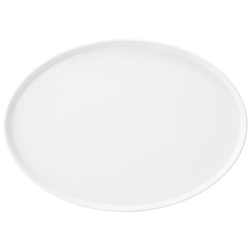 Seltmann Teller flach oval 36 cm M5398-36x26, oval, Form: Good Mood, weiss, hohe Kantenschlagfestigkeit, Made in Germany