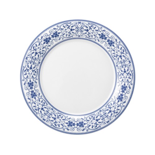 Seltmann Teller flach 21 cm Fahne, rund, Form: Savoy, Dekor: 57513 Grand Blue, hohe Kantenschlagfestigkeit, Made in Germany