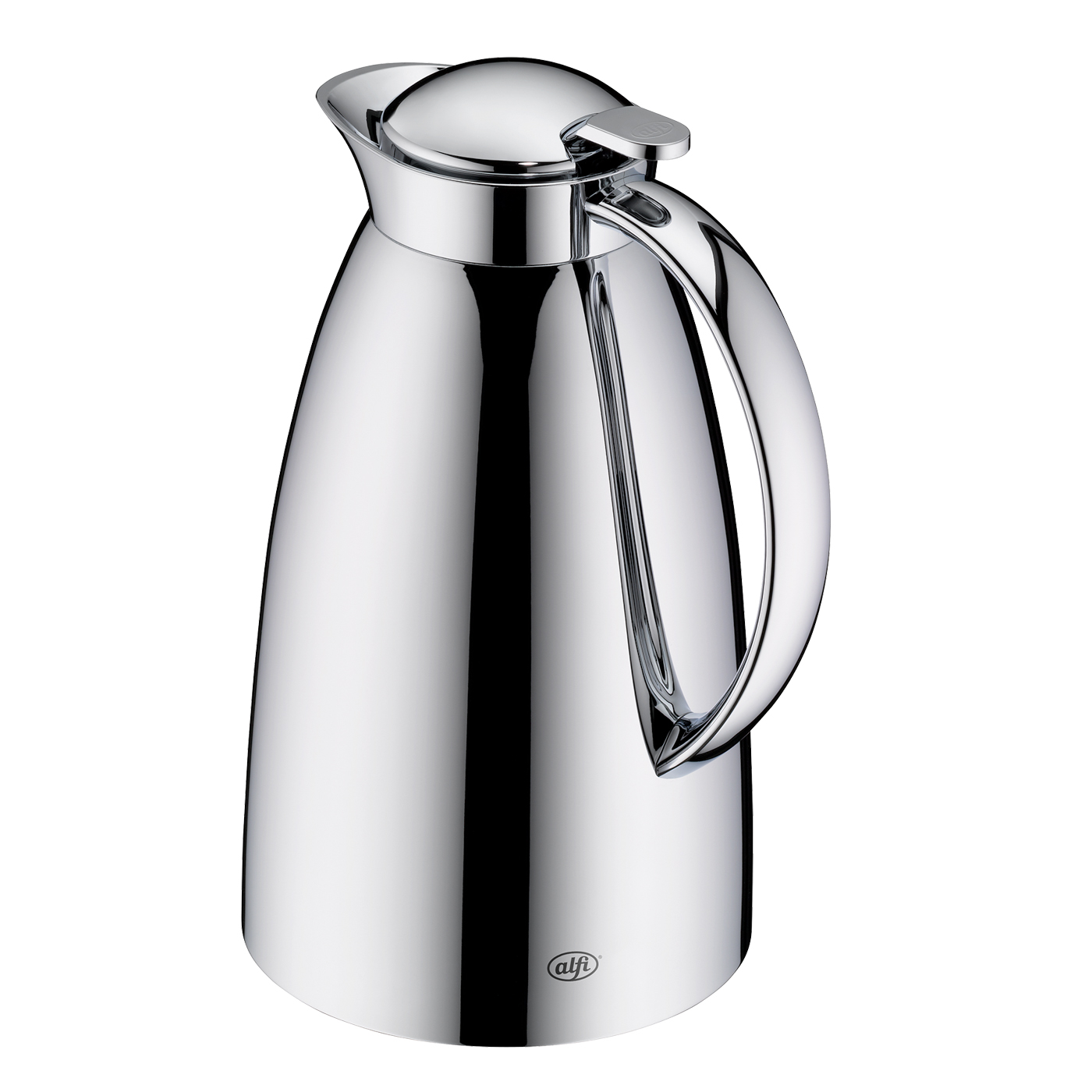 Isolierkanne Gusto stainless steel polished 1,0 l; Tisch Accessoire by Martin Hauenstein; hochwertiger Edelstahl mit Hartglaseinsatz