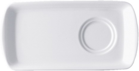 Setplatte - Größe 9,0 cm x 24,0 cm -, Eschenbach FUNKTION - Qualitätsporzellan weiss, zu Artikel 432-419 und 432-420