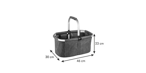 Faltbarer Einkaufskorb SHOP!, denim style