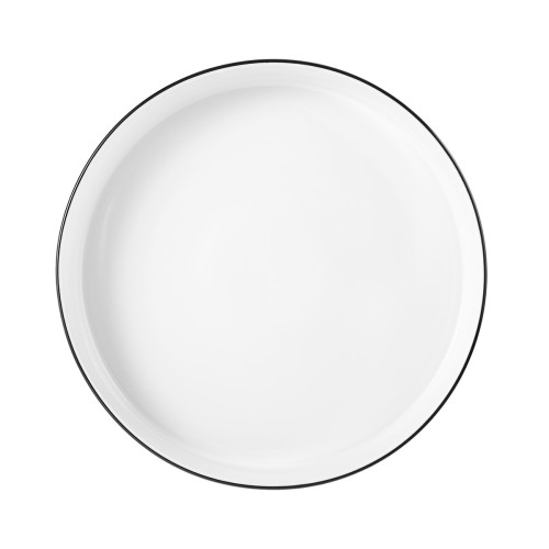 Seltmann Schale halbhoch 21 cm M5399-21, rund, Form: Good Mood, Dekor: 10826 Black Line, hohe Kantenschlagfestigkeit, Made in Germany