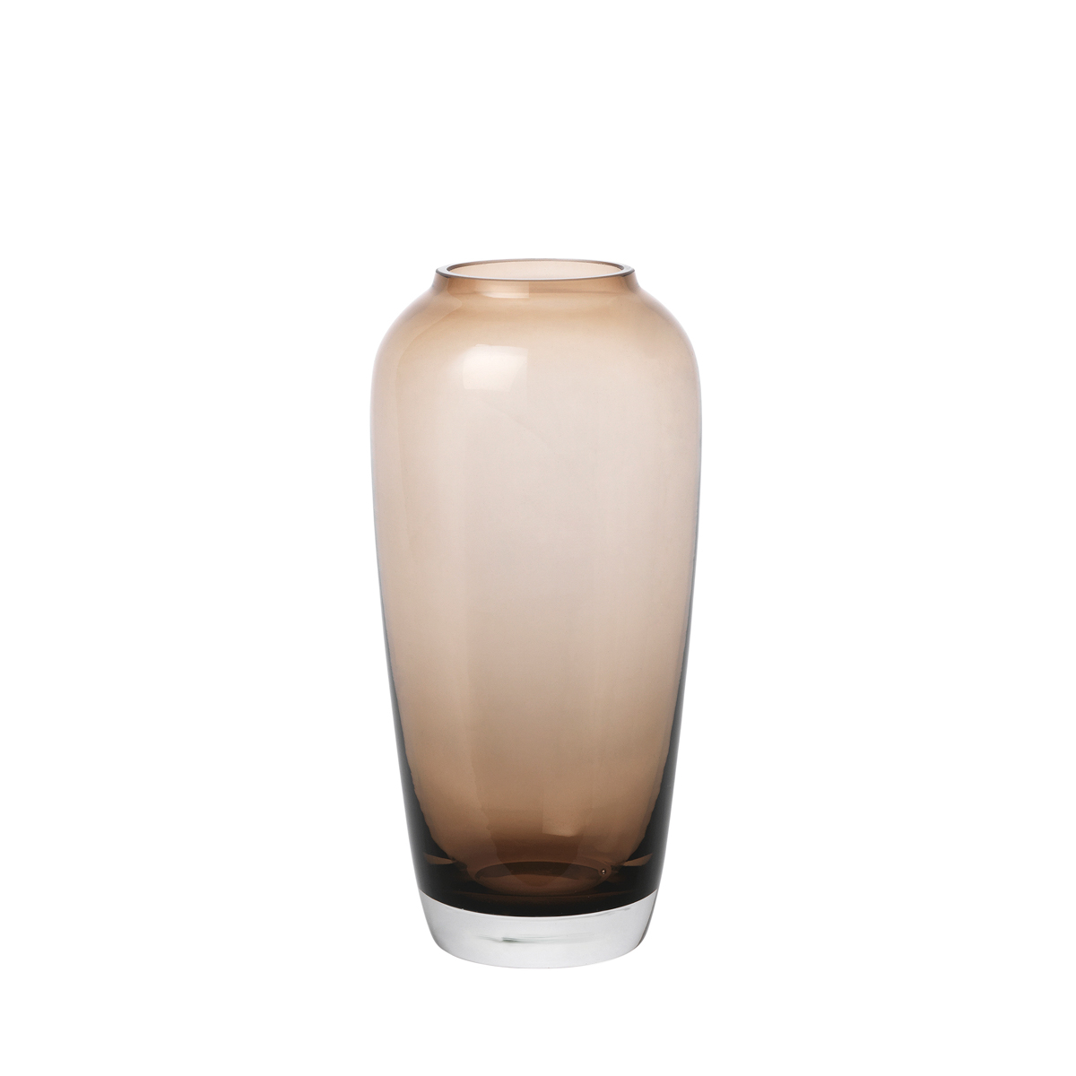 Vase -LETA- Coffee, Ø 8 cm. Material: Glas farbig. Von Blomus.