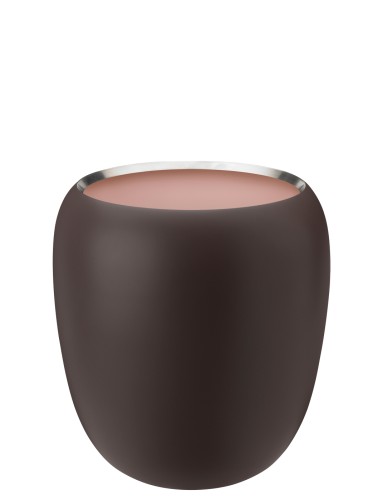 Ora Vase H 21.6 cm dark powder , Maße: 195 x 196 x 216 mm