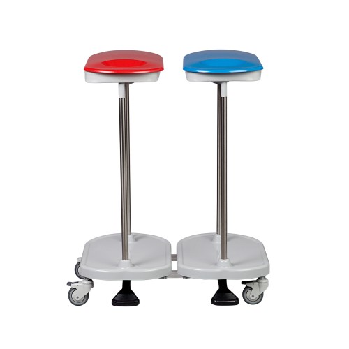 ETHERNASOLID® Abfallsammler 2-fach, fahrbar