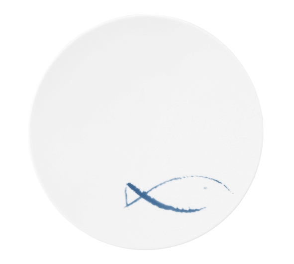 Seltmann Coupteller flach 26 cm M5380, rund, Form: Coup Fine Dining, Dekor: 57515 Blue Sea, hohe Kantenschlagfestigkeit, Made in Germany