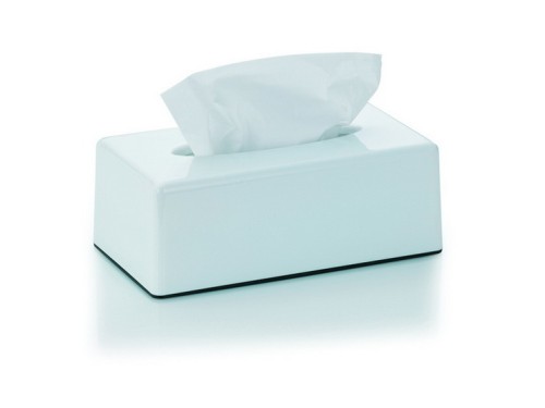 Kela Kosmetiktuch-Box Panno Kunststoff weiß 25,5x14x9cm