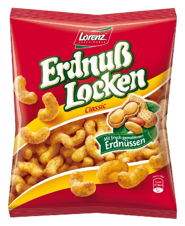 Lorenz Erdnuss Locken Inhalt: 30 g.