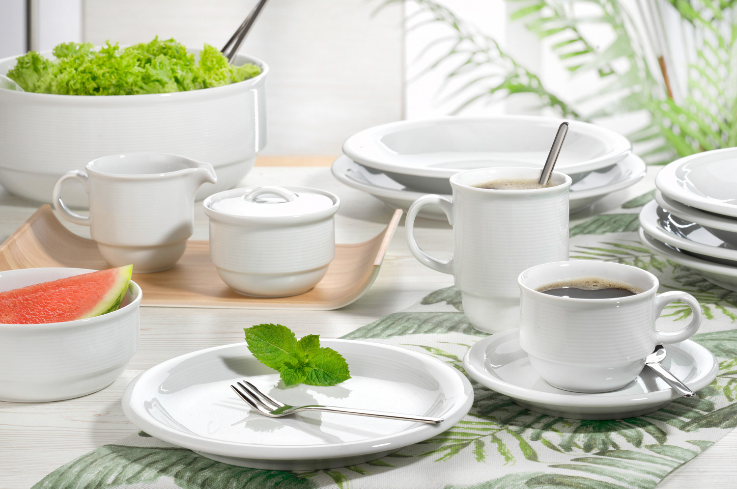 Espressountertasse, Durchmesser: 12 cm, Form Thomas TREND, Porzellan, uni weiss.