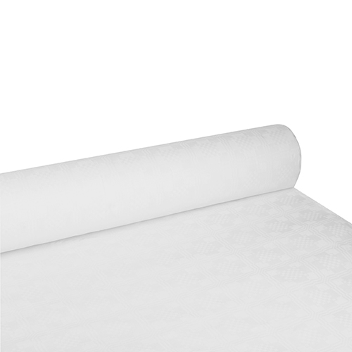 Papiertischtuch mit Damastprägung 100 m x 1,2 m weiss von PAPSTAR