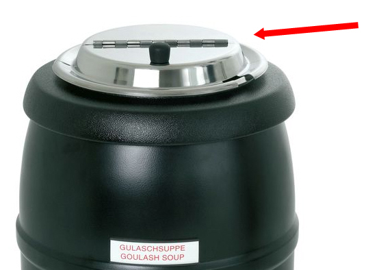 Bartscher Deckel zu Suppentopf Economic mittig klappbar, m. Griff