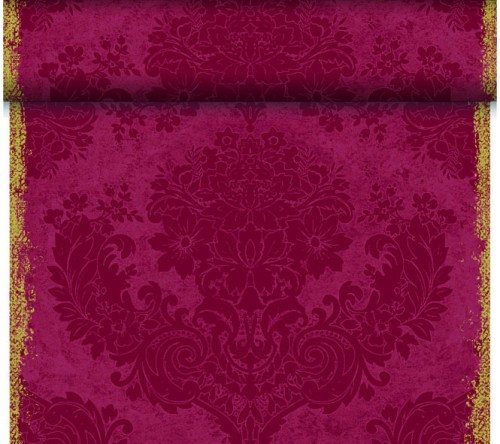 DUNI Dunicel-Tischläufer Tête-à-Tête 24 m x 0,4 m (20 Abschnitte), Royal Bordeaux