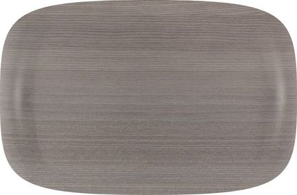 Roltex Speisetablett Earth Wave Art, 32 x 21 cm, graues Holz