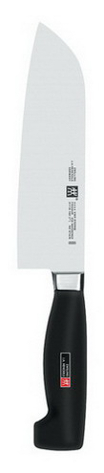 Santokumesser 18 cm Zwilling - 4 Sterne Griff: Polypropylen, schwarz