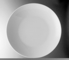 Suppenteller tief / Gourmet-Bowl - rund -, Durchmesser 23,0 cm -, TEMPTATION - uni weiß