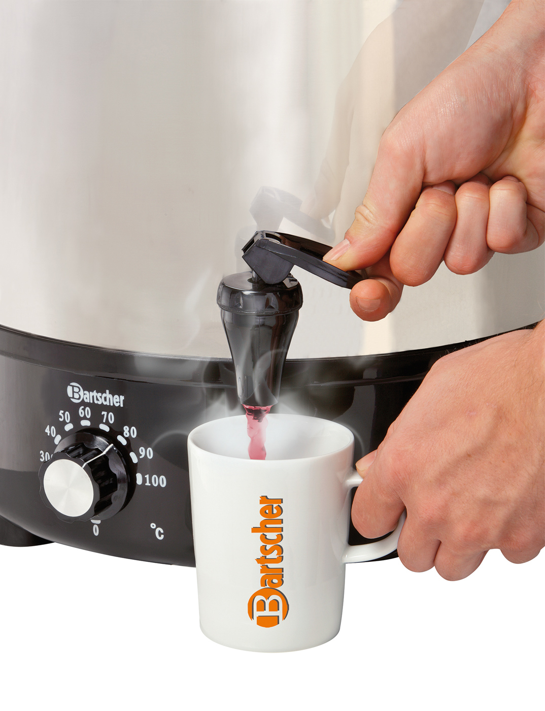 Bartscher Glühweintopf, Einkochtopf 30L, CNS |Steuerung: Elektronisch ,Knebel | Maße: 37,9 x42,3 x 53,0 cm. Gewicht: 5,6 kg