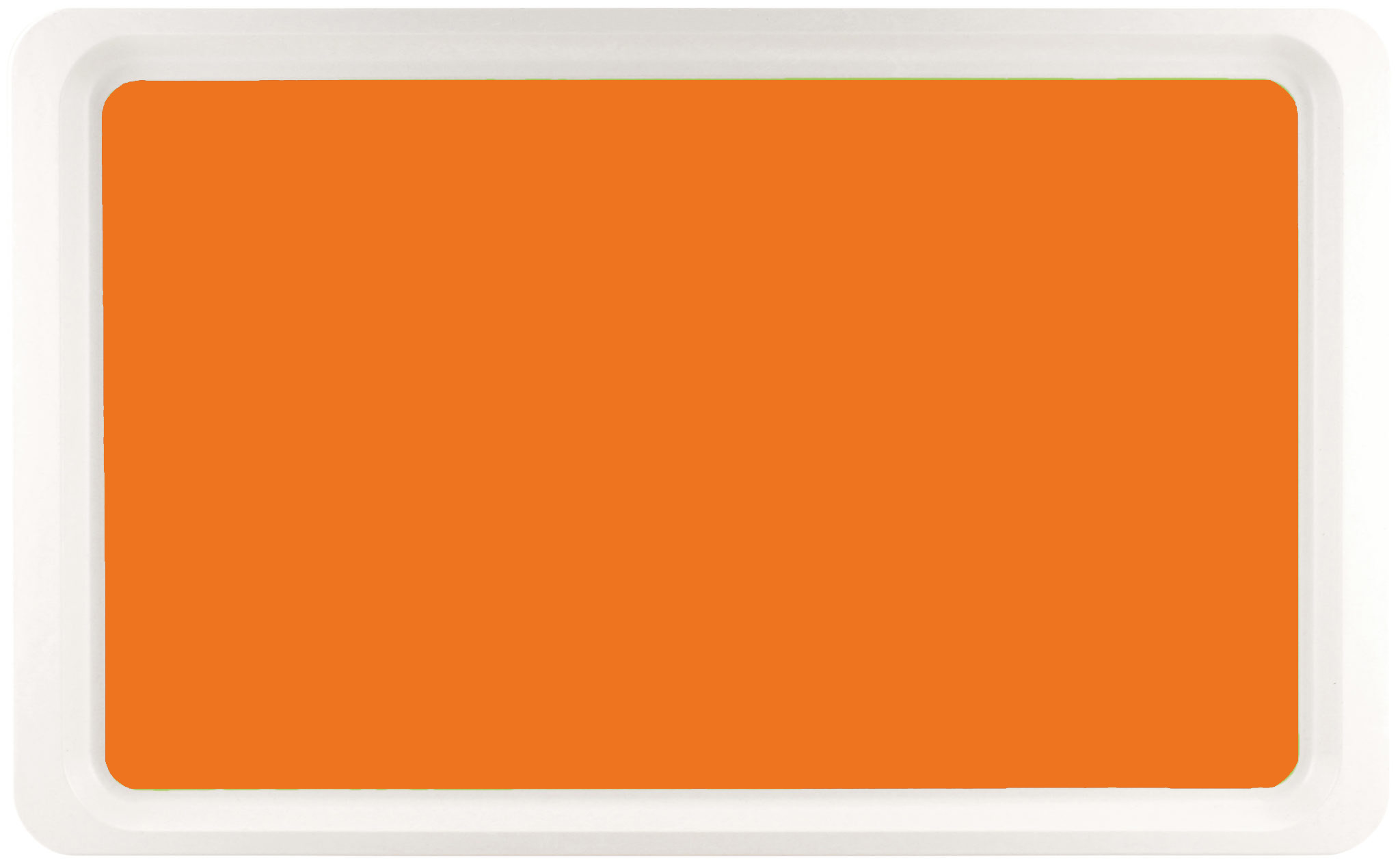 Roltex LUX Gastronorm Tablett 1/1 aus Polyester, Maße: 53 x 32,5cm, Farbe: orange extra schwere Qualität, spülmaschinengeeignet