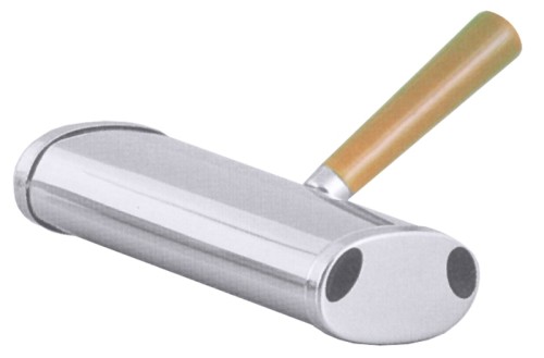 Tisch-Krümelbürste aus Edelstahl 18/10, hochglänzend, mit lackiertem Holzgriff Größe: 14 cm x 6,5 cm, Stiellänge: 9 cm