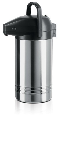 EMSA PRESIDENT Pump-Isolierkanne, 3,0 L Edelstahl/ schwarz.