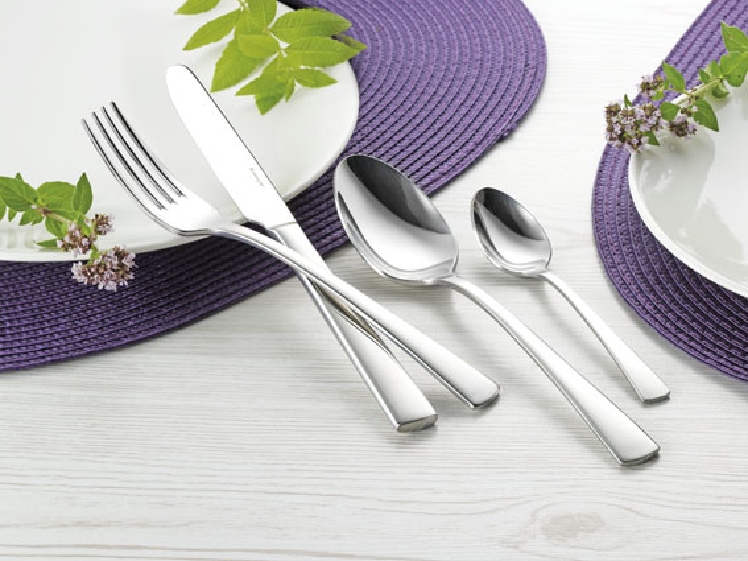 Menümesser MONTEGO, Chrom-Stahl, poliert, Länge: 22,8 cm. Mit einer Matreialstärke von 3,5mm.