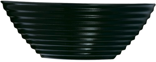 Harena Uni schwarz Schale 27cm * - Luminarc Noir (gehärtet)