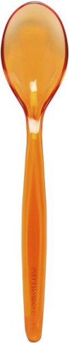 Roltex Teelöffel aus Copolyester in transparentem orange